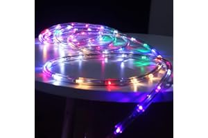 ‎CECAYLIE Cecaylie LED Lichterschlauch Aussen 10m 240LEDs Lichtschlauch 8 Leuchtmode mit Timer Wasserdicht Lichterkette Strombetrieben für Innen Party Weihnachten Halloween Hochzeit, Bunt