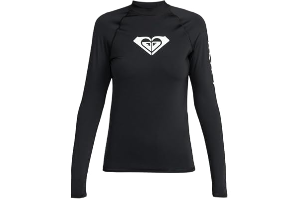 Roxy Fitted Rashguard – UPF 50+, Compression Fit, Swim, Surf, Hiking, Volley, Workout, Yoga, Quick-Dry Swim Shirt Maillot dermoprotecteur Femme