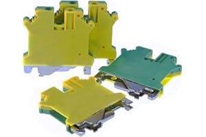 FITUENLY 10 Pz Uslkg-5n Morsettiere Su Guida Din a Vite Terra Terra Universale Classe Connettore Uslkg5n Filo Conduttore