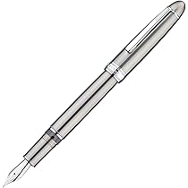 Asvine J16 Fountain Pen In Brushed Titanium, Jowo Flexible Piston Filling, Fine Nib, Ink Window Design With Wrench And Pen Box - View #6