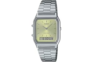 Casio Mieszany analogowy zegarek kwarcowy z paskiem AQ-230A-9AMQYES, bransoletka