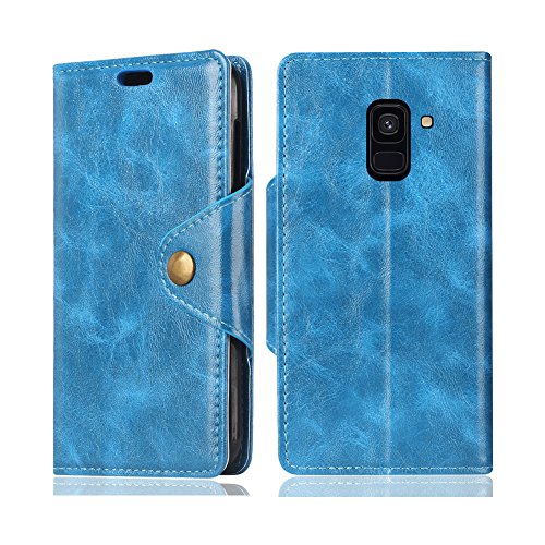 Ntakia Samsung Galaxy A8 Plus 2018 Case Luxury Retro Pu