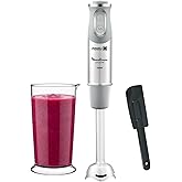 Moulinex Quickchef, 1000W Hand Blender Powelix 10 Speeds Grey | With Powelix blades, metal foot, 10 speeds, 800 ml measuring