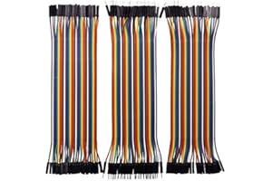 HeyNana 120 unidades 3 en 1 Dupont Wire Jumper Kit Multicolor Cable 28AWG Cable 40 piezas M/F macho a hembra, 40 piezas macho a macho, 40 piezas hembra a hembra