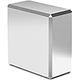 FINDMAG 40 x 40 x 20 mm Strong Magnet, Heavy Duty Magnets Strong, Neodymium Magnets, Permanent Rare Earth Magnets, Super Strong Block Magnet for Fridge, Whiteboard, Tools, DIY, Science Project
