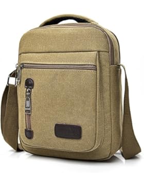 MeCooler Herren Umhängetasche Retro Canvas Messenger Schultaschen Vintage Taschen für die Schule Sporttasche Reisetaschen...
