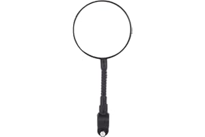 ALOMEJOR Vélo Guidon Rétroviseur Verre Réflecteur Miroir Miroirs De Sécurité Réglable avec Lentille Grand Angle pour Vélo Vélo Montagne Sécurité Guidon Universel