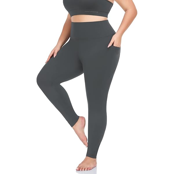 RONLIMO High Waist Yoga Capri Leggings For Women - Tummy Control Workout Pants With Pockets, Black