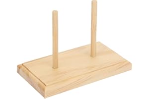 CIKONIELF Thread Rack Holder Wooden Sewing Thread Holder Organizer Bobbin Holder Stand Embroidery Spools Storage Holder