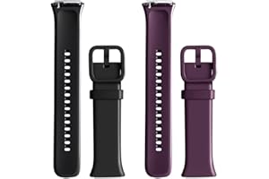 WalkerFit Smartwatch-Band kompatibel mit MOLOCY Q23-Uhr, Jugeman 1,69 Zoll Q23-Smartwatches, Q23-Sportbänder 42mm, weiches Silikon-Ersatzarmband für Frauen und Männer, 2er-Pack