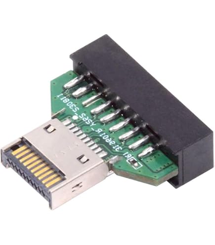 Adattatore per scheda madre USB C, adattatore USB 2.0 a 9 pin, scheda madre per chassis – adattatore di estensione maschio a femmina di tipo E
