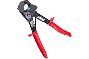 IDONG Heavy Duty Ratchet Cable Cutter, HS-325A High Performance Ratchet Cable Cutter Made of Aluminium and Copper, Ratchet Cutter and Wire Cable Cutter Cut up to 240mm²