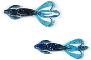 East Rain Craws Poisson appâts Souples Leurres pour la pêche (PVC, 7cm/3g,6.1g/9cm, 5 Options de Couleurs 10 pcs/Paquet )