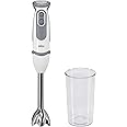 Braun Minipimer 5200 Batidora de Mano, 1000 W, 21 Velocidades y Función Turbo, Campana Anti-salpicaduras, Powerbell Plus, Eas
