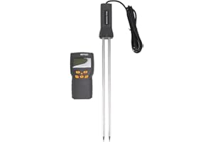 Okuyonic Tester di umidità per Cereali, misuratore di umidità per Cereali Display LCD a Risparmio energetico Leggero per Riso