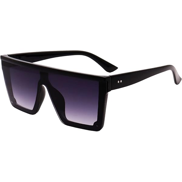 4 Paia Occhiali Da Sole Donna Quadrati Vintage – Flat Top Oversize, Protezione UV400, Retrò – Perfetti Per Ogni Look