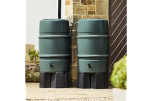 Harcostar 227 Litre Green Water Butt Double Kit