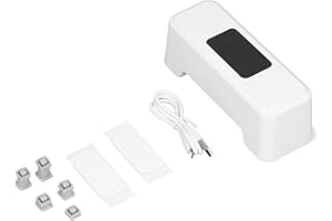 GLOGLOW Berührungslose Toilettenspülung, Externe Infrarot-Automatik, Berührungslose Toilettenspülung, Automatischer Sensor, Toilettenspülung, 0,25 S, Induktion, Freisprech-Toilettenspülung[Weiß]Spülventile