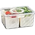 PRIME PICK Fridge Storage Boxes Fruit vegetable, Fridge Food Storage Containers Kitchen Accessories Items Versatile Kitchen Containers Set Storage, Ideal for Vegetables and Other Food