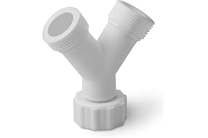 ‎VIOKS VIOKS Doppel Wasseranschluss/Doppelanschluss Y-Verteiler 3/4 Zoll Universell Gabelanschluss 2 Wege Verteiler für Zulaufschlauch Waschmaschine Geschirrspüler Spülmaschine