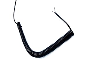 MIAOSHE Muelle Espiral Cable espiral de resorte de 2 núcleos 22AWG elástico 1 metro 2 metros 3 metros 6 metros 9 metros 10 metros Cable telescópico Retráctil Bobina (Size : Stretch 6 meter, Color : 2 cores