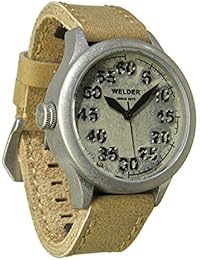 Welder K20-501 - Reloj para hombres, correa de cuero color beige