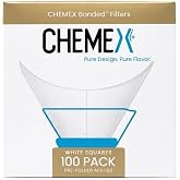Chemex Kağıt filtre FS-100, kare filtre, 6, 8 ve 10 fincan s&uuml;rahisi, 100 adet