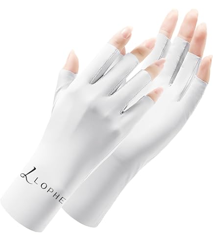 Gants De Cyclisme Femme - Protection Solaire - Soie Glacée - Gris - Neufs