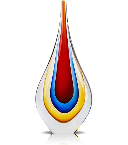 GILDE GLAS art Vase décoratif Design sur Support en étal – Verre avec