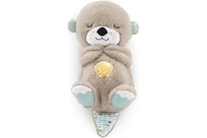 Fisher-Price Otter Bedtime - Musical Plush - With Movement, Sounds and Soothing Lights - Gift for Babies 0+ Months (FXC66)