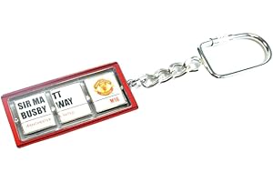 MANCHESTER UNITED F.C. Manchester United FC Man Utd Spinner Keyring Brelok do kluczy, Dorośli Unisex, Wielobarwny (Wielobarwny), Rozmiar Uniwersalny