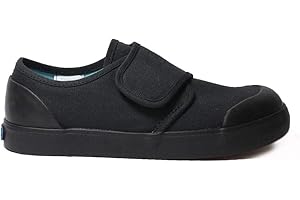 Start-rite Skip Black Canvas School Plimsoles (Numeric_7)