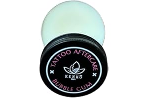 KENKO BEAUTY Tattoo Aftercare 30g | Keeps Tattooed Skin Hydrated & Bacteria Free! | Vegan and Organic Tattoo Cream (Bubblegum)