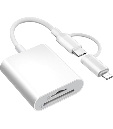 SD Kartenleser Für IPhone & IPad – Lightning, Für SD/TF Karten, Mit Ladeanschluss