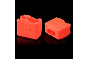 POLISI3D Confezione da 2 calzini in silicone per stampante 3D ad alta precisione, protezione termica in silicone, compatibili con vulcano Hotend Heater Block PT100, tipo a cartuccia da 3 mm