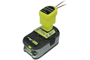 JANRI Power Wheel Adapter Connector Dock for Ryobi ONE+ 18V Lithium NIMH Battery RB18L50 RB18L40 RC18115 5132000047 RB18L20, Work Converter for DIY USE, Ride, Fan, Robotics, RC Toys car, Light etc