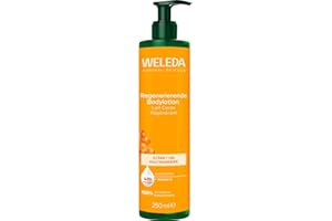 ‎WELEDA WELEDA Bio Regenerierende Bodylotion - Naturkosmetik Sanddorn Körperpflege Lotion mit Arganöl & Sesamöl stärkt die Hautbarriere. Natürliche Körperlotion zur Pflege von trockener Haut (vegan, 250ml)