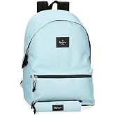 Pepe Jeans Aris Laptop Backpack, Blue, Laptop 15.6 Inches