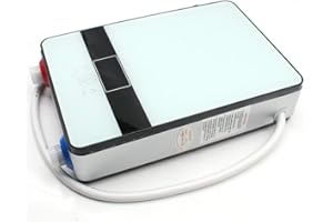 FETCOI Scaldacqua istantaneo, 220 V, 6500 W, scaldabagno elettrico senza serbatoio, con LED schermo digitale, kit soffione doccia, per bagno, cucina