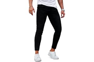 GINGTTO Jeans Uomo Pantaloni Skinny Elastico Pantalone Slim Fit Stretch Aderenti Denim Pants