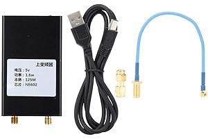 MARANON HF Upconverter, 150K-30MHZ 5V 1.6W NE602 Chip Upconverter con cavo di collegamento USB e connettore metallico per ricevitore SDR RTL2383U