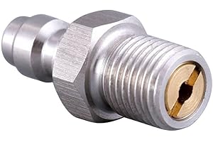 FUBESK 8 mm Filettatura Maschio Connessione Rapida Valvola PCP Riempimento Nipple Plug M10/1 Filettatura Maschio Connettori a Sgancio Rapido per Linea Aria