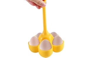 RAOPUZI Porte-œufs pour la cuisson à la vapeur support à vapeur en silicone à 5 grilles avec longue poignée porte-œufs en silicone braconnage des œufs marmite bouillante support à vapeur pour cuisinière (B#)