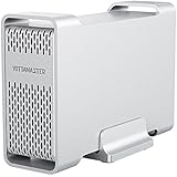 Yottamaster 2.5 Inch USB 3.1 10Gbps Type C External Hard Drive RAID Enclosure 2 Bay for 15mm 12.5mm 9.5mm 7mm HDD SSD