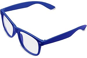 GAPLUS Stylish Neon Geek Glasses Festival Fun Party wear 80's Coloured Fancy Dress Costume