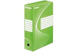 ‎LEITZ Esselte 128424 Archiv-Schachtel Vivida, DIN A4, grün, (B)100 mm