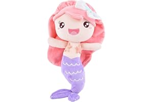 FISAPBXC Sirène Jouets en Peluche, Jouet de Poupée en Peluche, Jouet en Peluche pour Enfants, Dessin Animé Sirène Peluche Poupées, Jouet Mignon Convient aux Enfants Garçons et Filles 20 cm