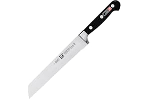 ZWILLING Couteau à Pain, Lame : 20 cm, Lame Dentelée, Acier Inoxydable, Manche Noir, série Professional S