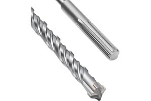 MOXPIFY SDS Max Bohrer 12 x 260mm,Betonbohrer mit 4 Hartmetall Schneiden und Doppelwendel,Hammerbohrer Für Beton,Stein,Naturstein