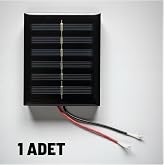 Beimo Solar G&uuml;neş Paneli 6V, 10x10x1 cm, Kablolu, 1 Adet